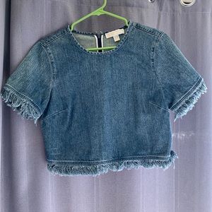 Michael Kors Denim crop top